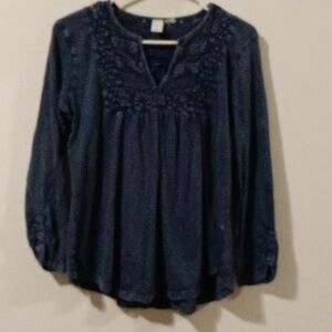 Joie blue peasant top